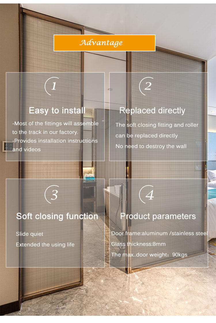 china hidden frame glass door wholesalers