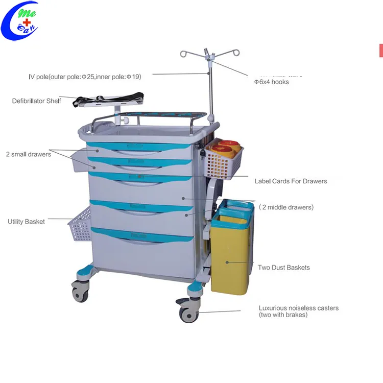 china hospital emergency cart wholesale