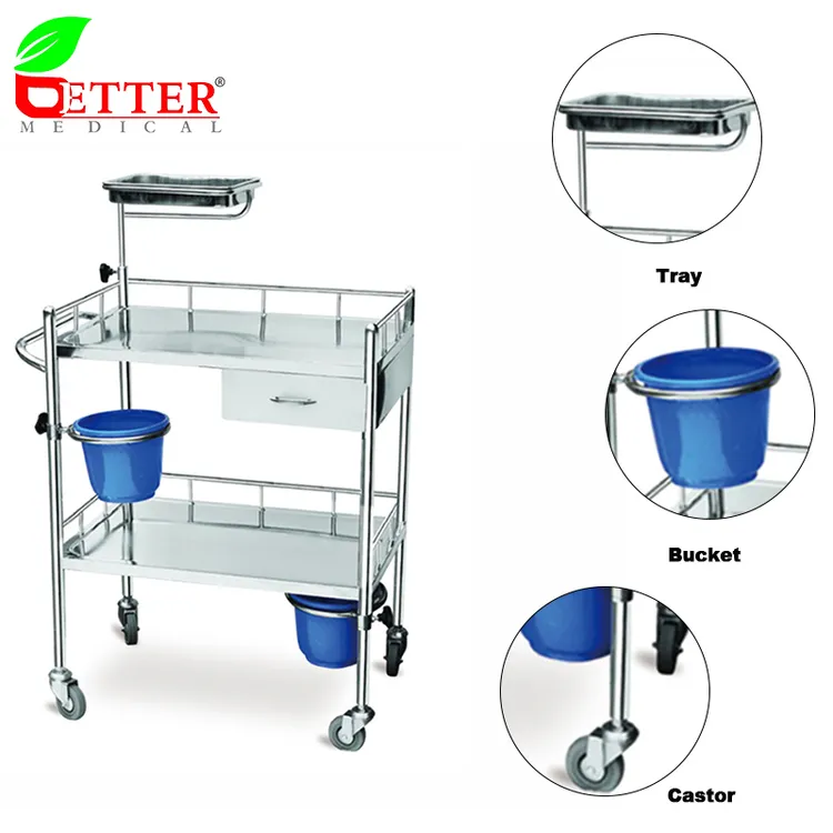 china hospital furniture dressing trolley wholesale