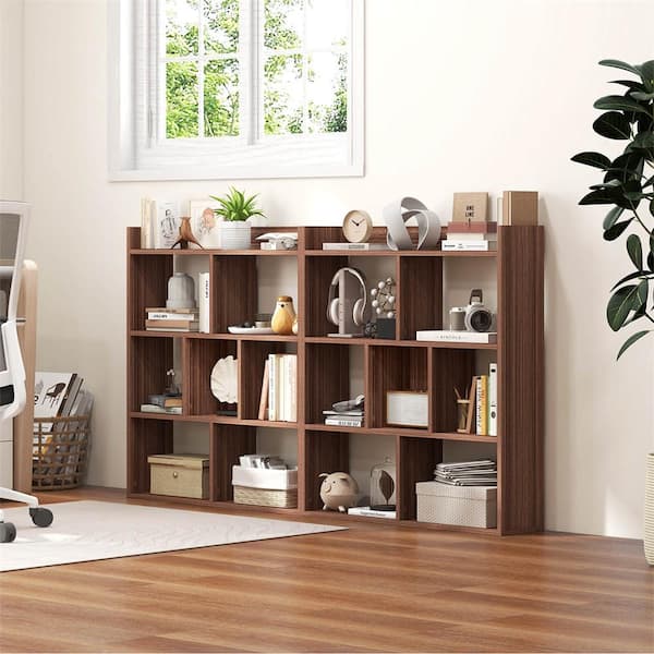 china light walnut cubby bookshelf wholesalers