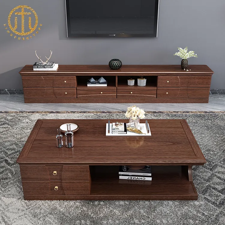 china light walnut tv console wholesalers China Factory
