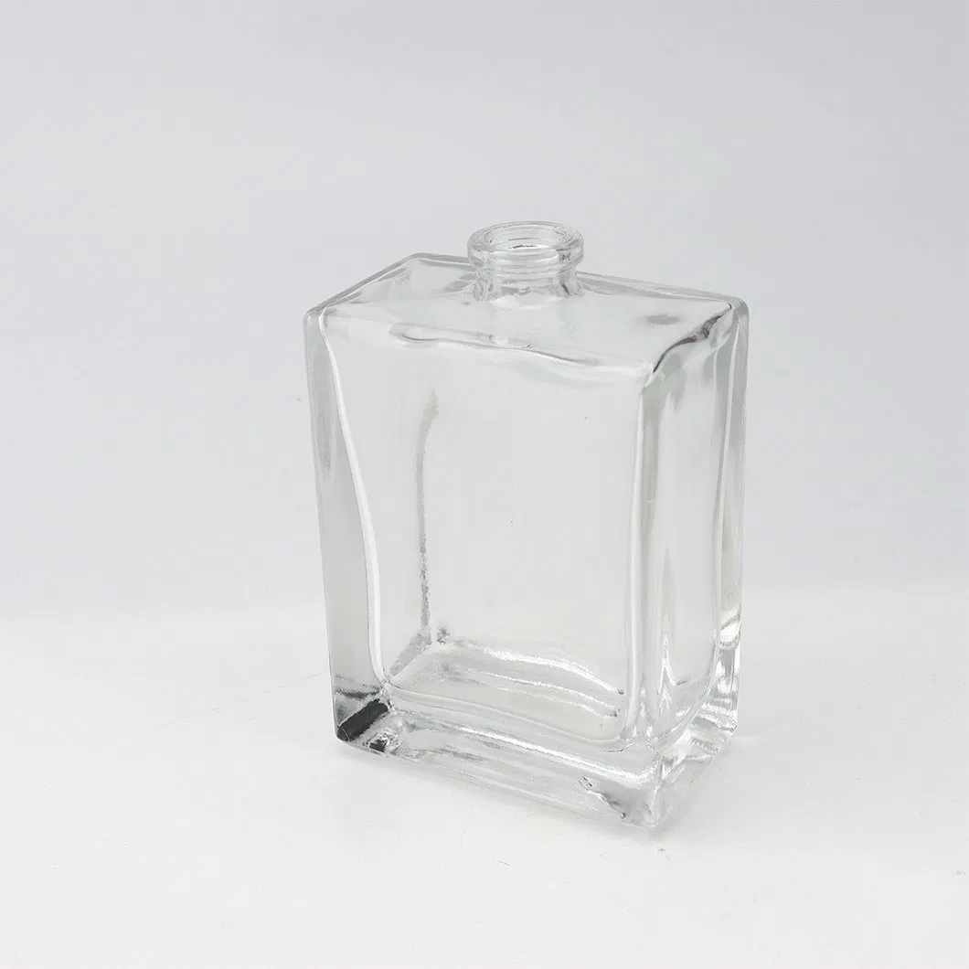china minimalist square glass perfume bottle wholesale