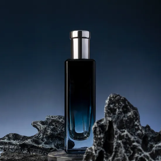 china minimalist square glass perfume bottle wholesale