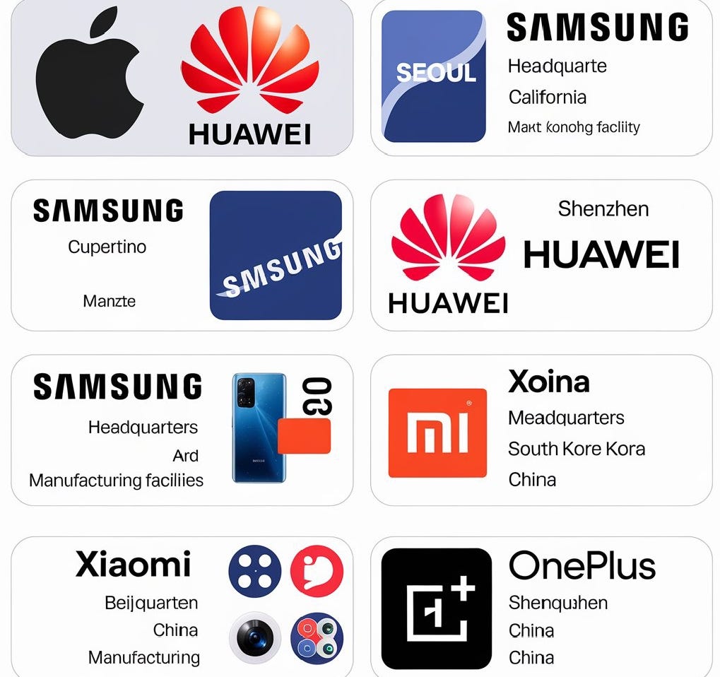 china mobile phone company name list