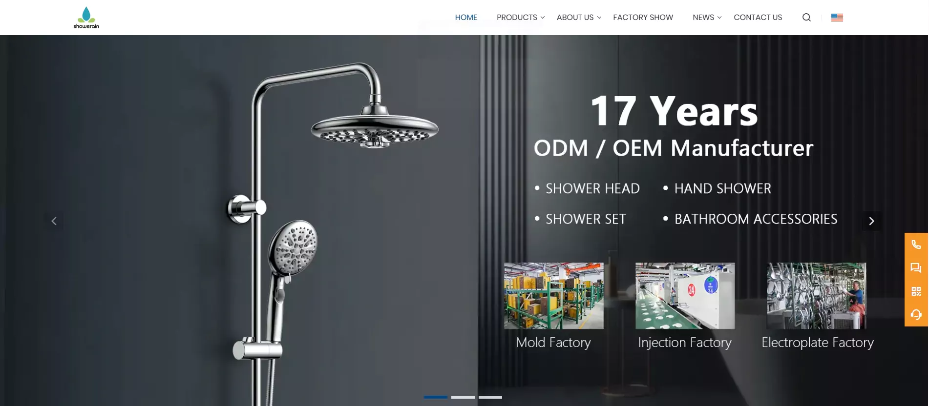 china music shower head company
