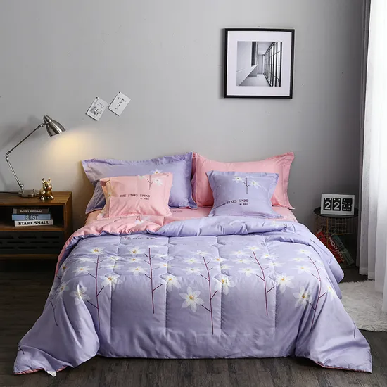 china pinkish purple color bedding company