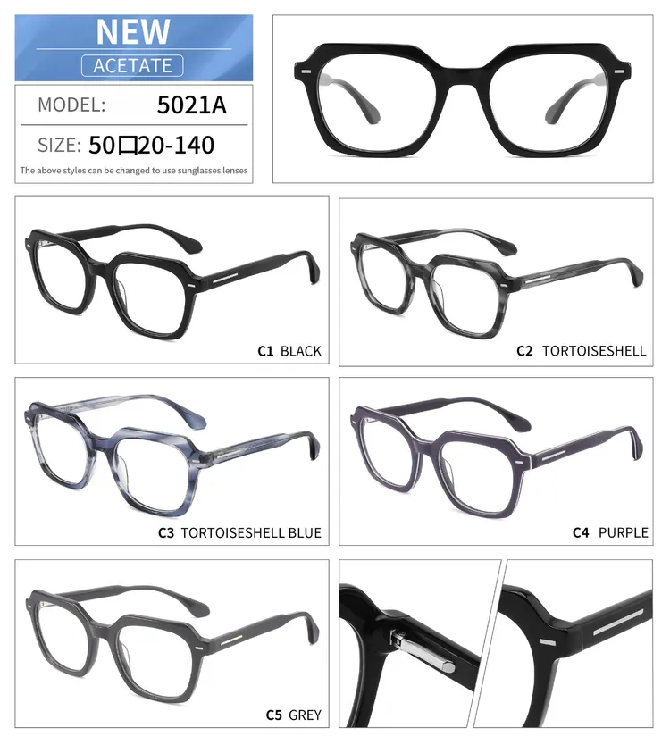china plastic big size men optical frame company