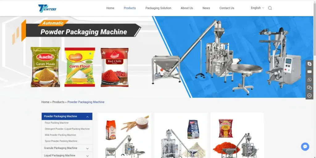 china solid species packing machine company China Factory