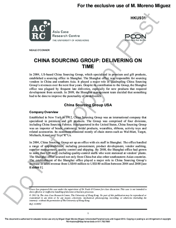 china sourcing group delivering on time China Factory