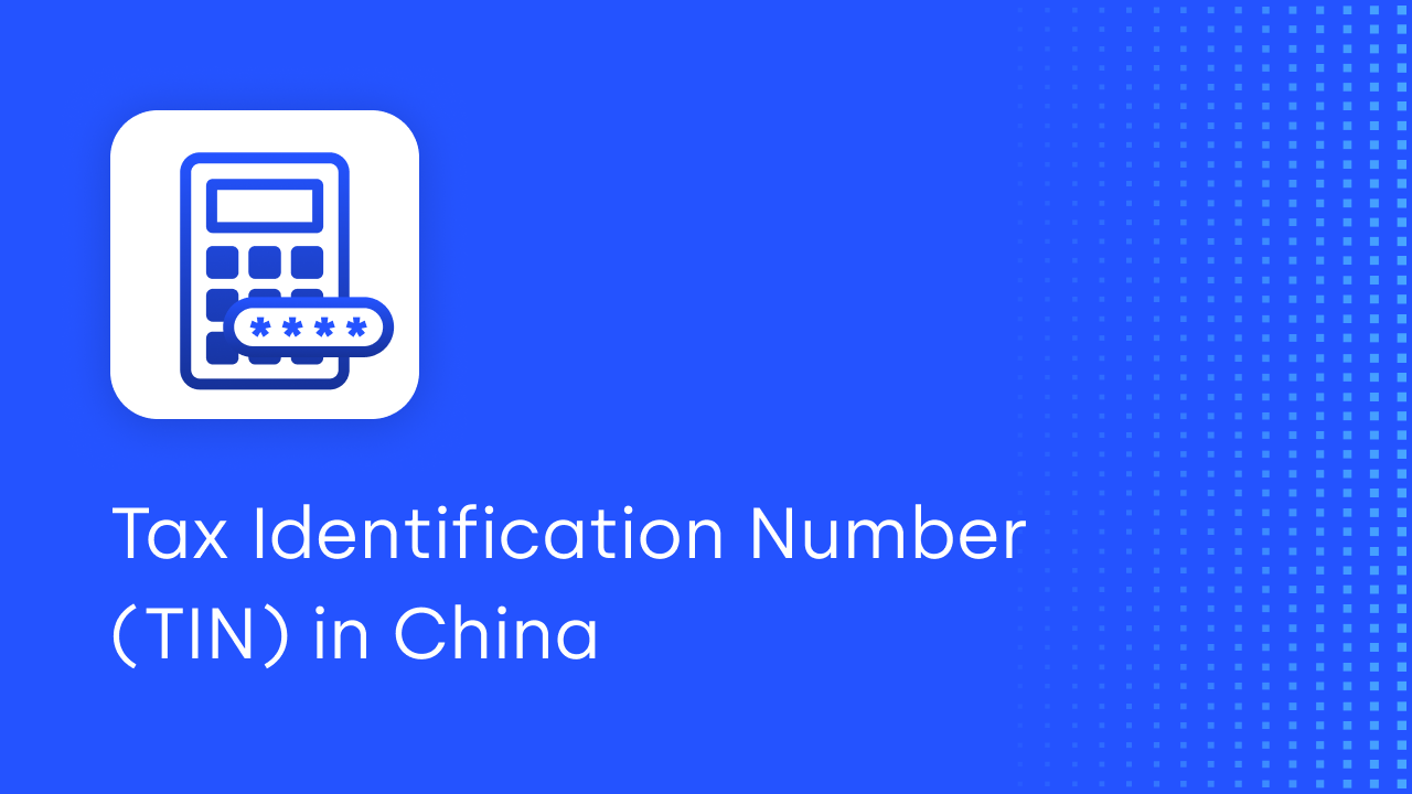 china tax identification number for company