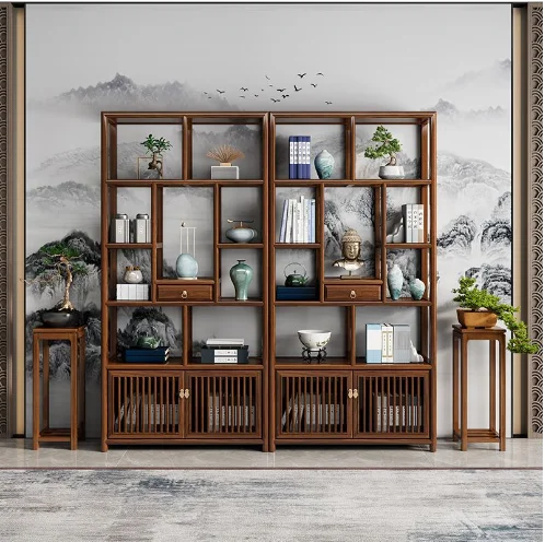 china tea room with book shelves wholesale