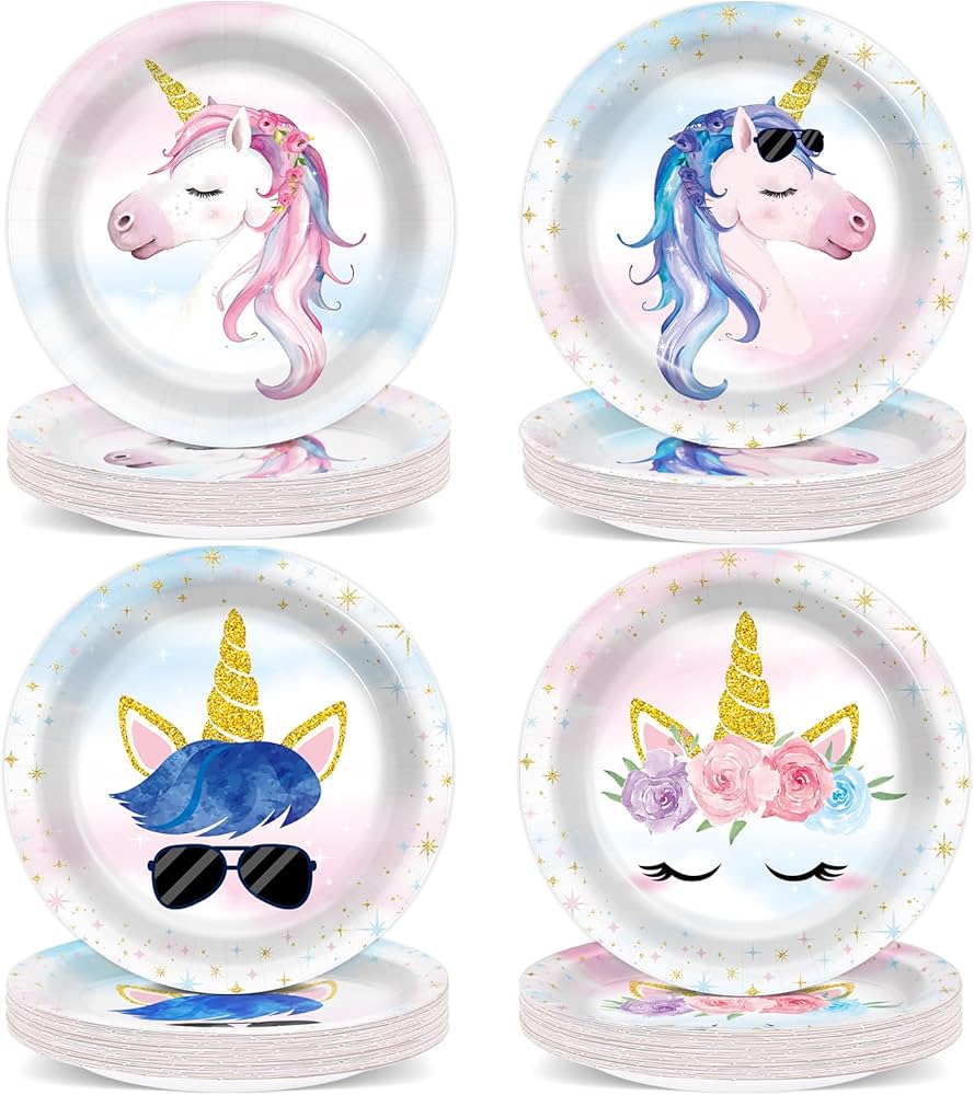 china unicorn paper plates wholesale