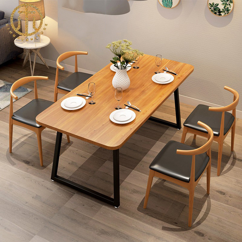 china walnut base trim dining table company China Factory