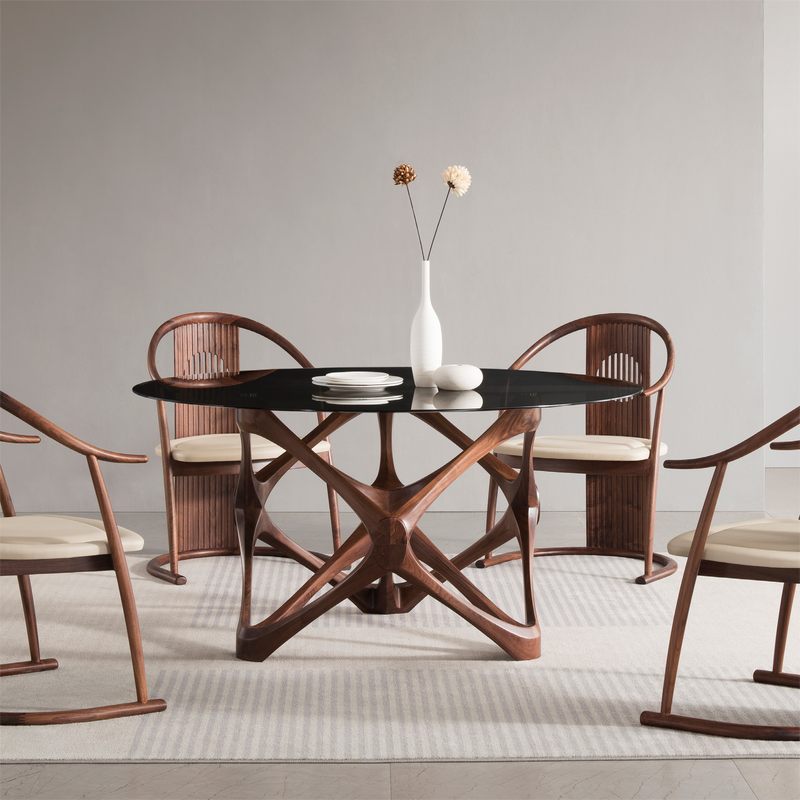 china walnut base trim dining table company