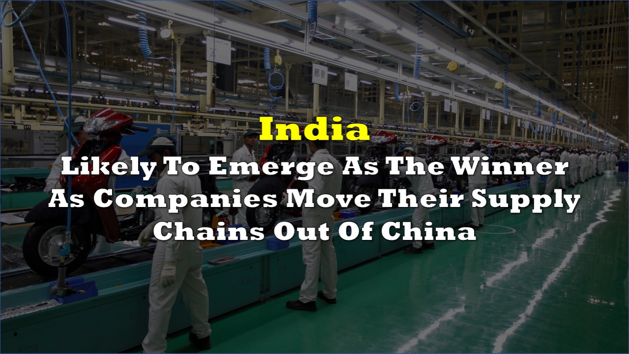 companies shifted from china to india