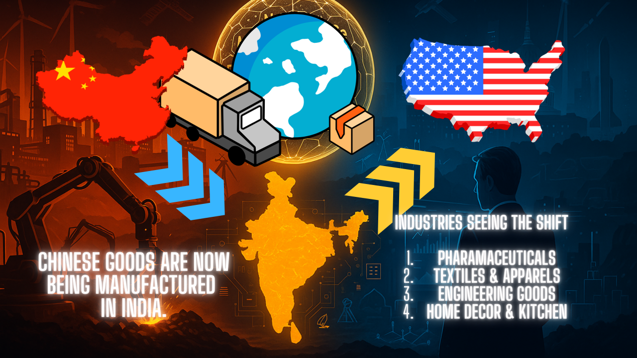 companies shifted from china to india