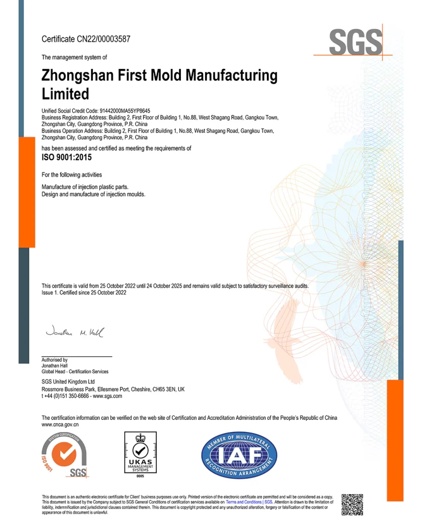 iso 9001 certified companies china
