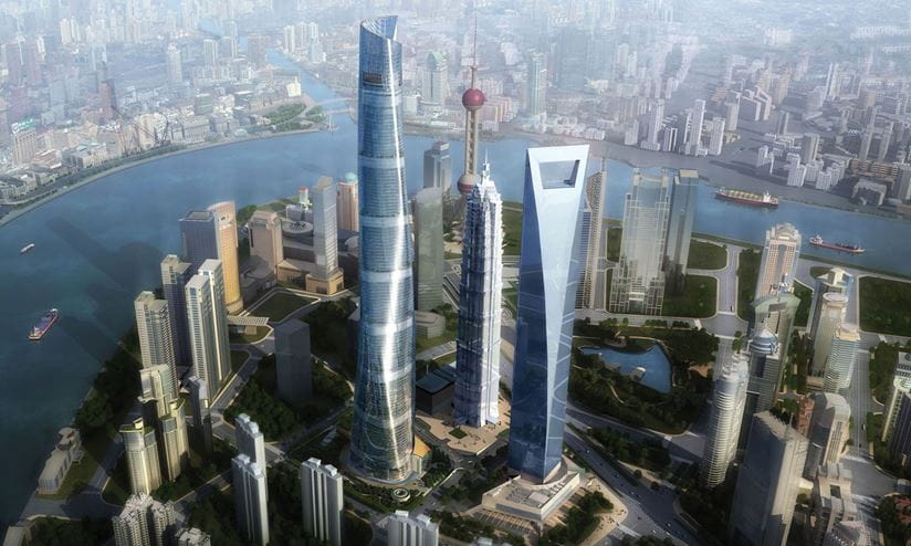 japanese company built the china shanghai tower