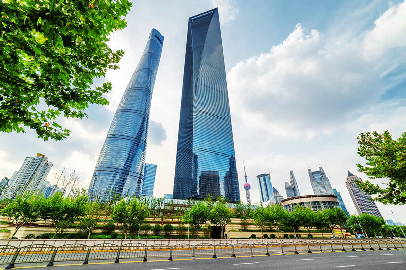 japanese company built the china shanghai tower