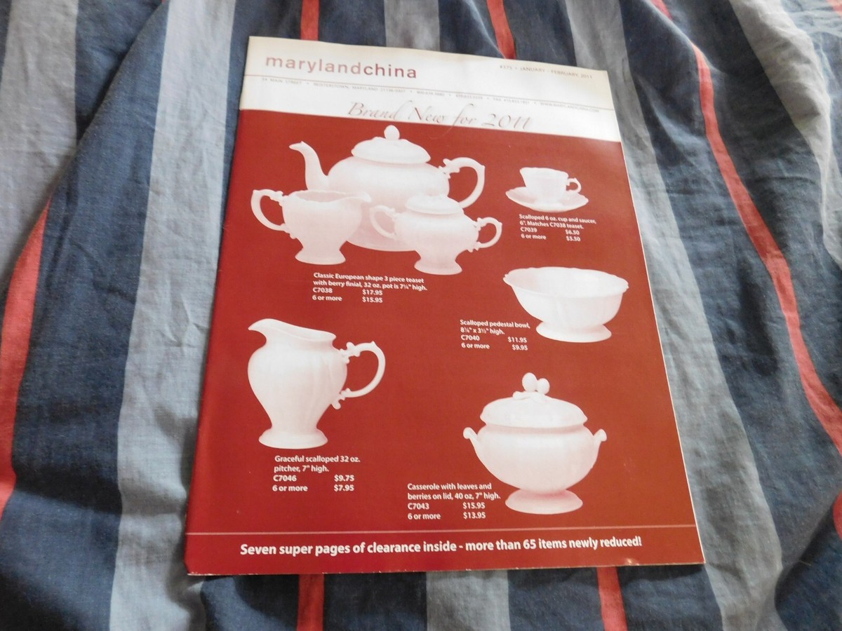 maryland china company catalog China Factory