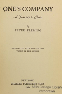 one's company a journey to china peter fleming