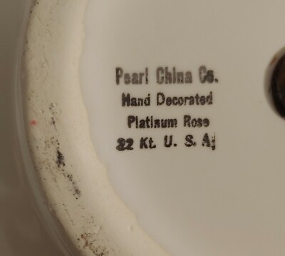 pearl china company platinum rose