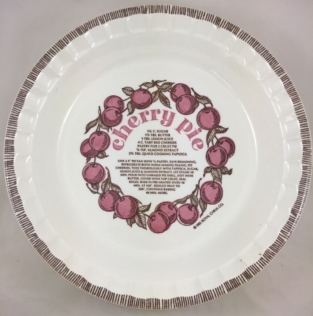 royal china company pie plates China Factory