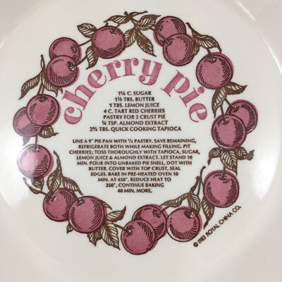 royal china company pie plates