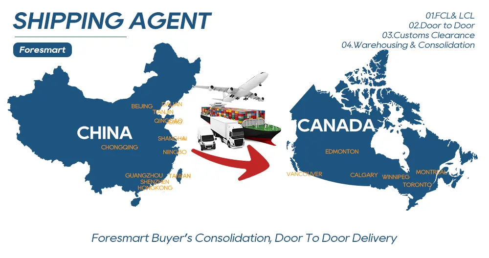 shipping companies from china to canada