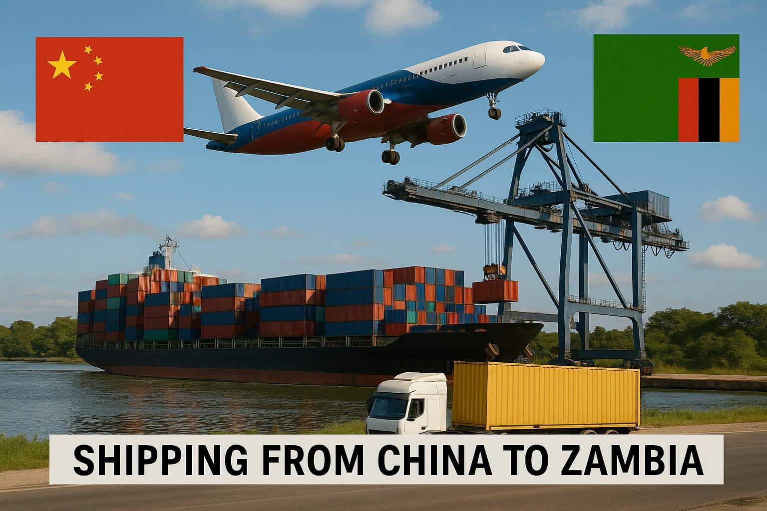 shipping companies from china to zambia