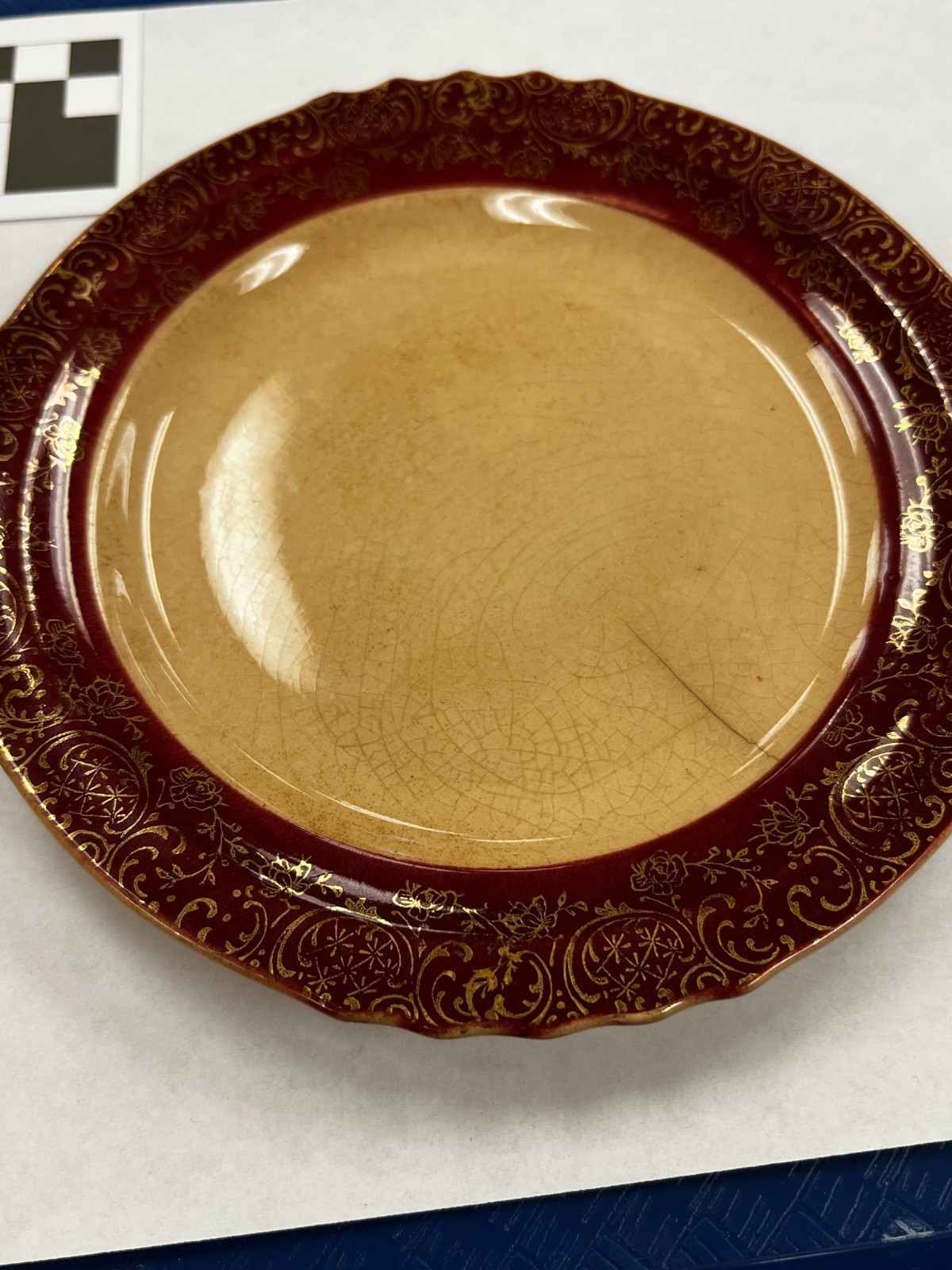 the french saxon china company 22k gold