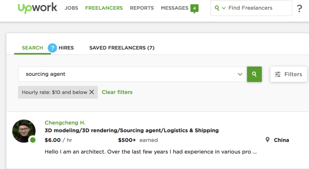 upwork china sourcing agent China Factory