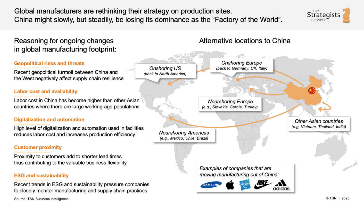 us company moves out of china
