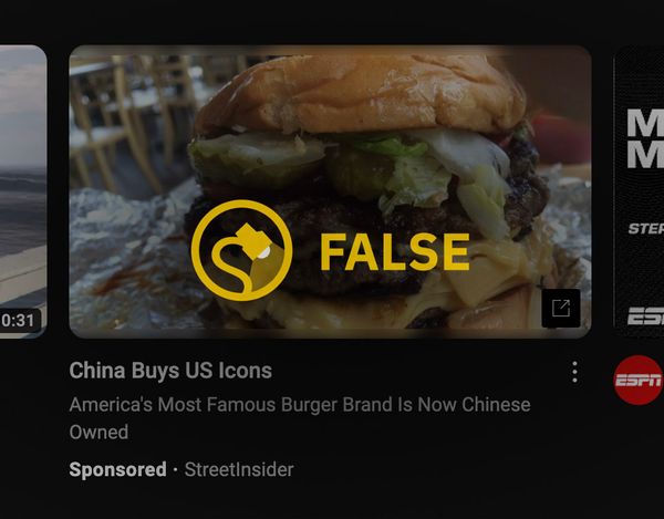 what famous burger company was bought by china