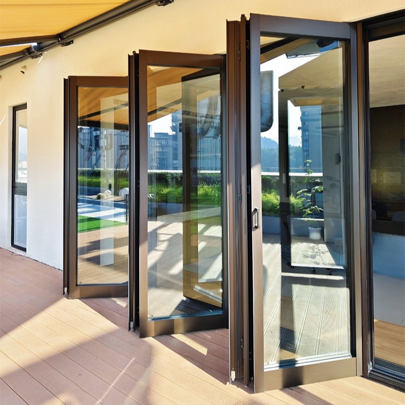 wholesale china stainless steel slide folding door