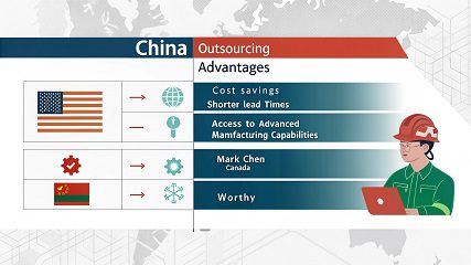 why do companies outsource to china
