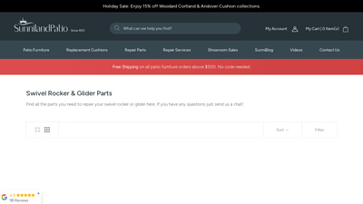 Swivel Rocker & Glider Parts - Sunniland Patio