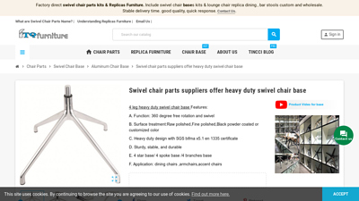 Swivel chair parts suppliers offer heavy duty swivel chair base