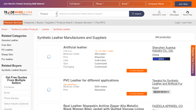 Synthetic Leather Manufacturers and Suppliers - TradeWheel