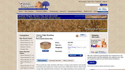 Cherry Edge Banding 2