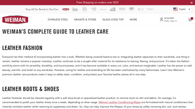 Weiman's Complete Guide to Leather Care