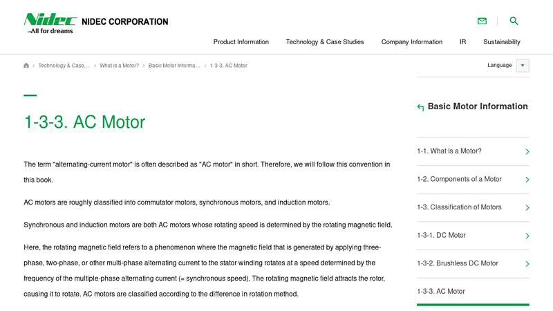 1-3-3. AC Motor