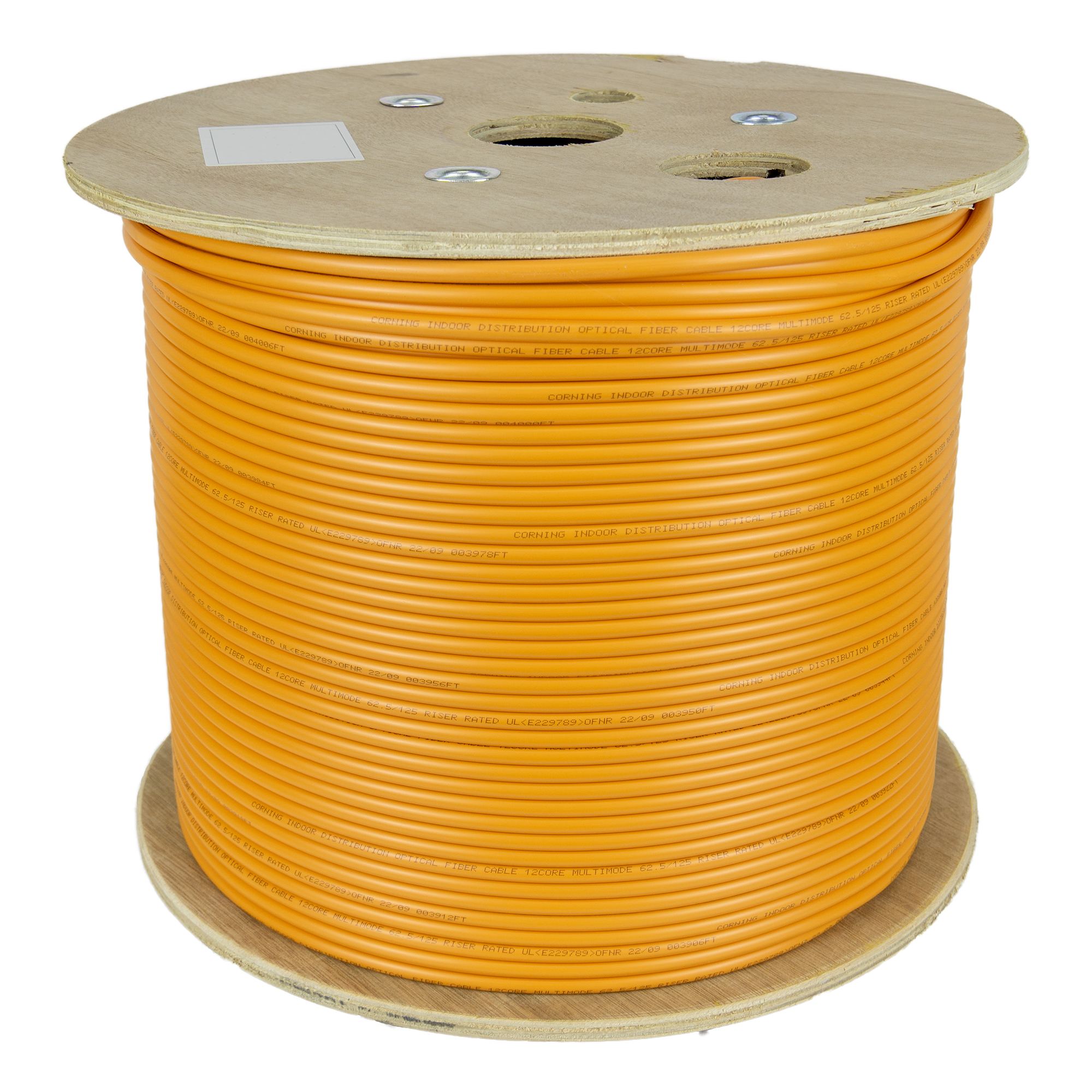 1000ft Orange 12 Fiber Multimode Fiber Optic Cable