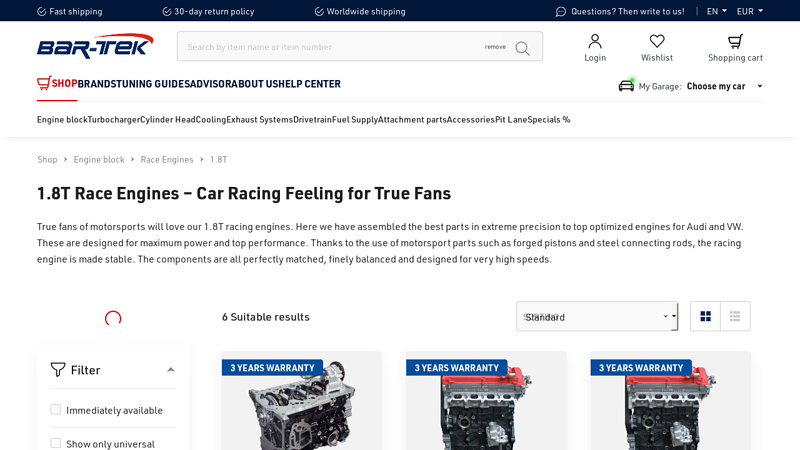 1.8T Race Engines – Car Racing Feeling