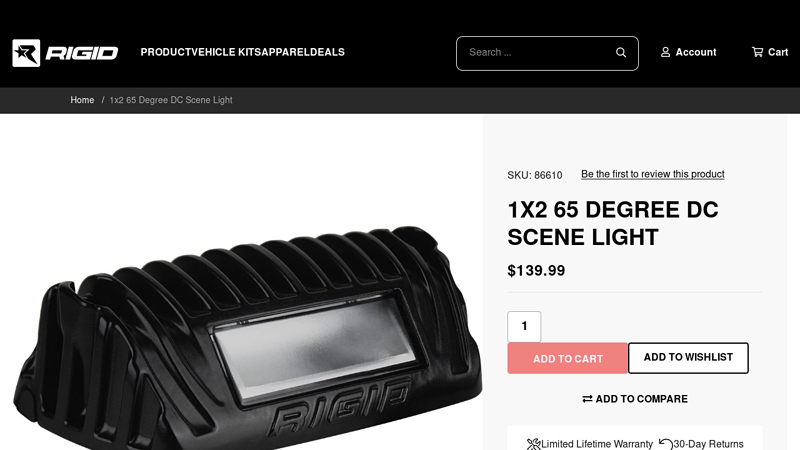 1x2 65 Degree DC Scene Light