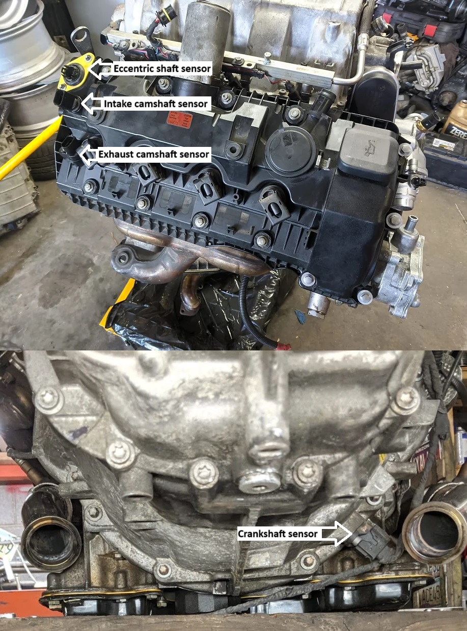 2008 650i Camshaft position sensor location!?