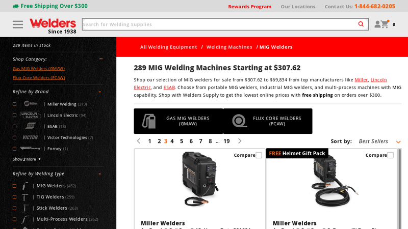289 MIG Welding Machines for sale from $307.62