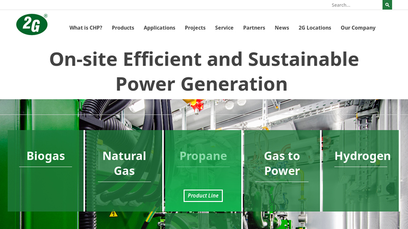 2G Energy. Modular CHP cogeneration systems