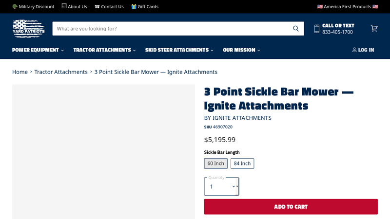 3 Point Sickle Bar Mower — Ignite Attachments