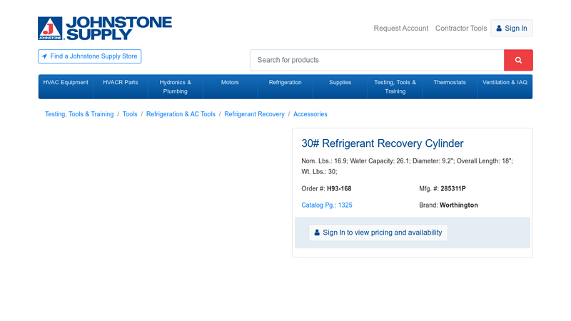 30# Refrigerant Recovery Cylinder